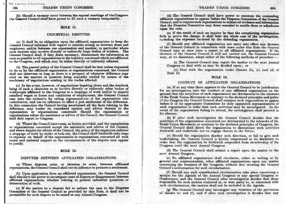 TUC Report, 1947