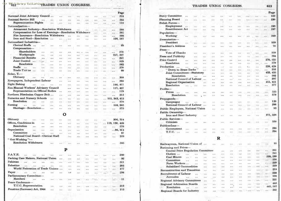 TUC Report, 1947