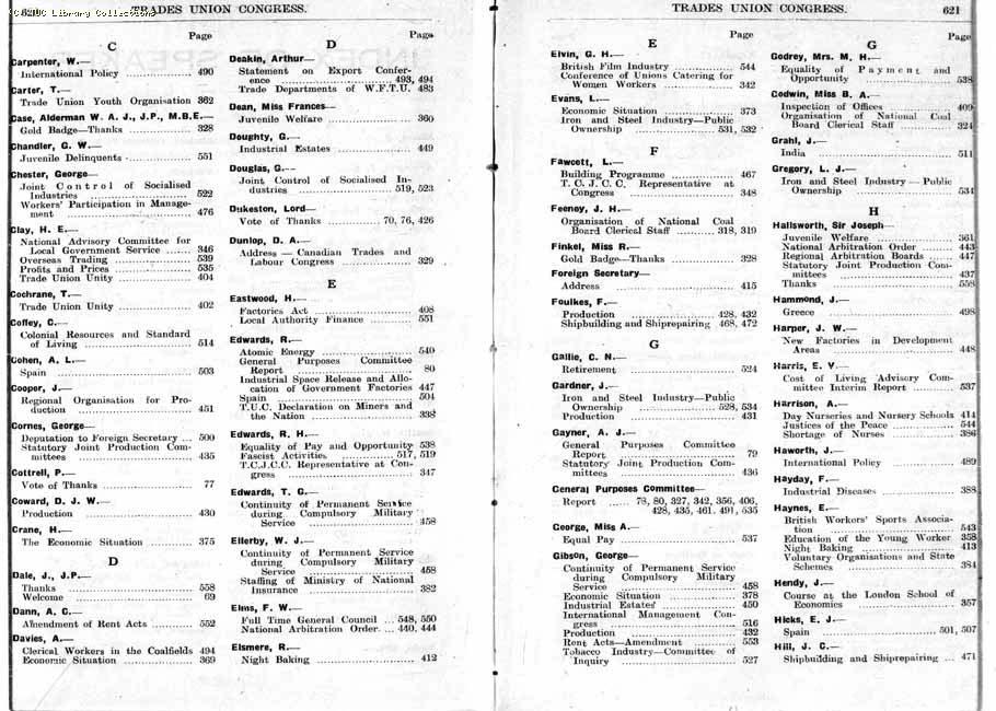 TUC Report, 1947