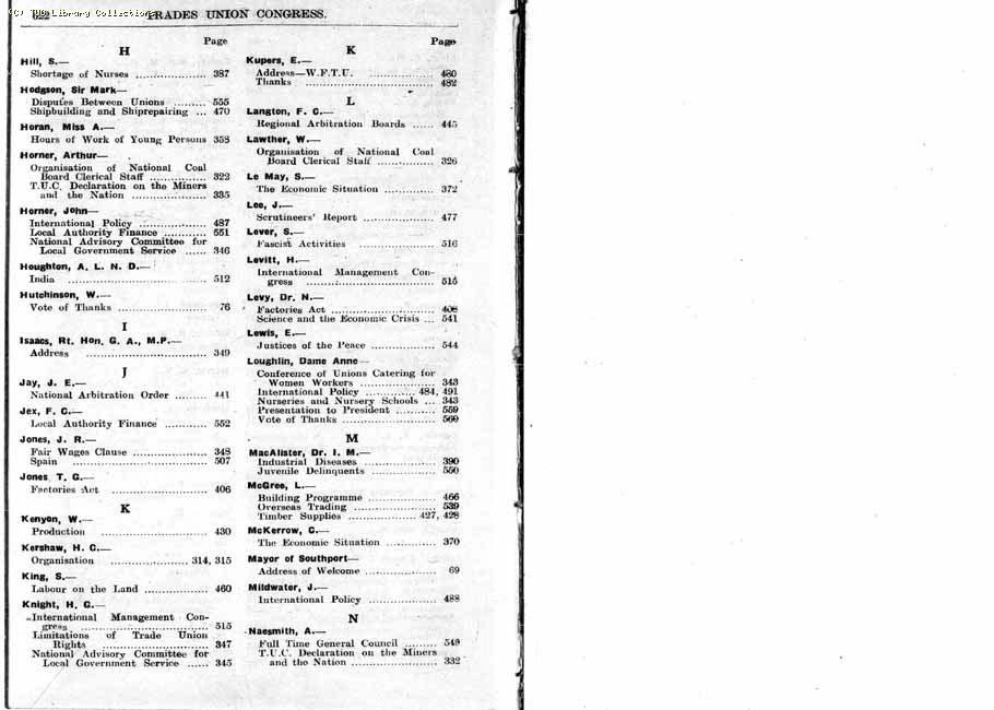 TUC Report, 1947