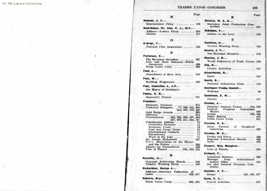 TUC Report, 1947