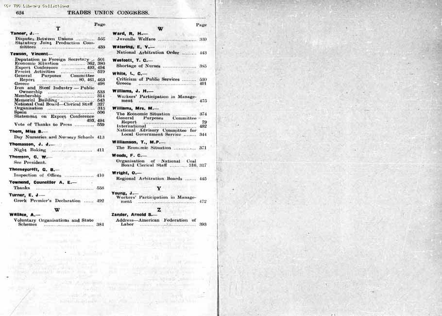 TUC Report, 1947