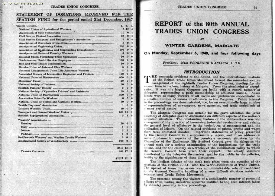 TUC Report, 1948