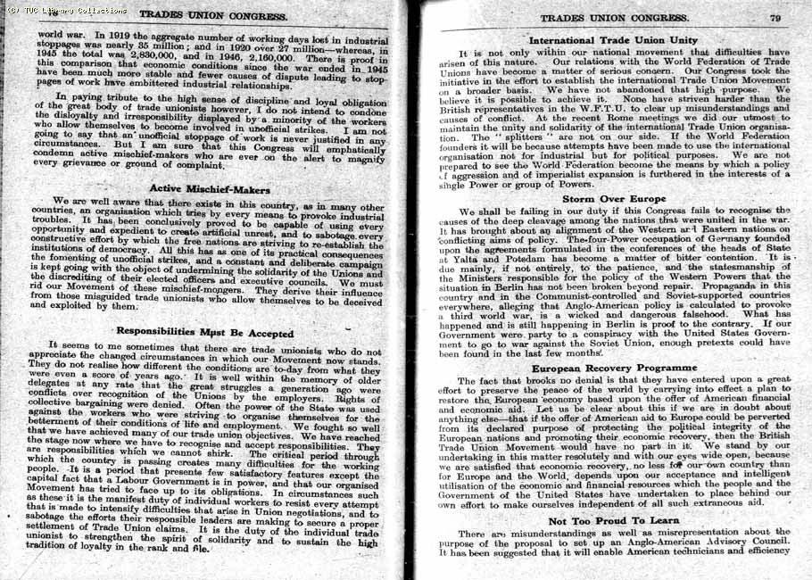 TUC Report, 1948