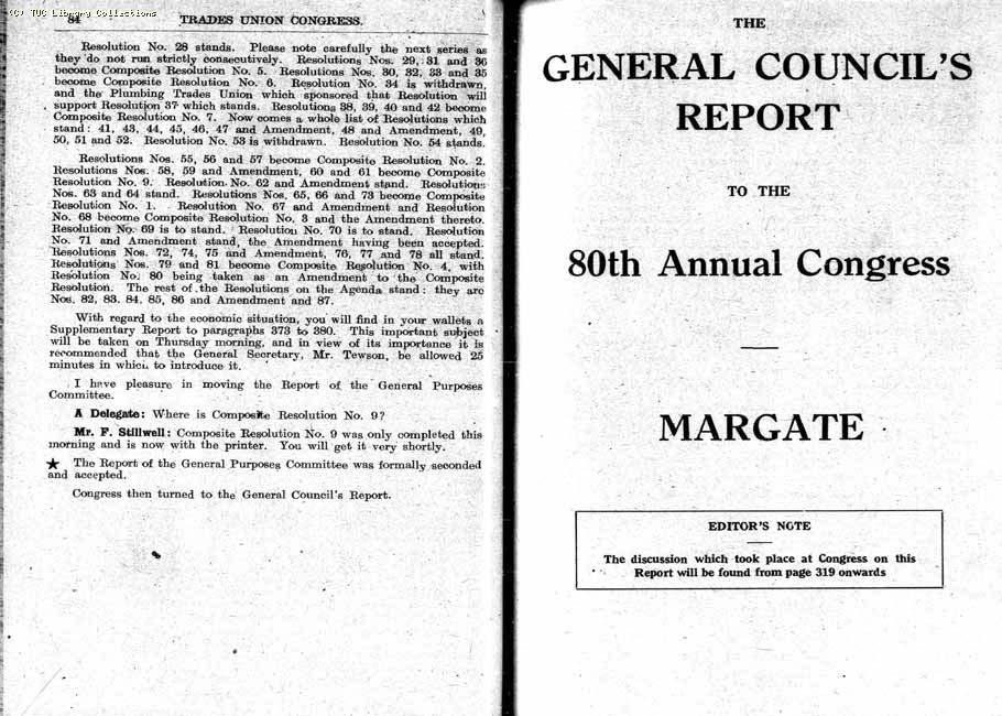 TUC Report, 1948