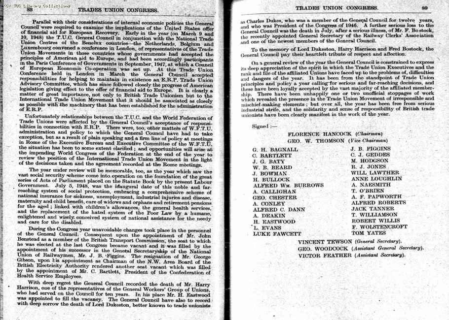 TUC Report, 1948