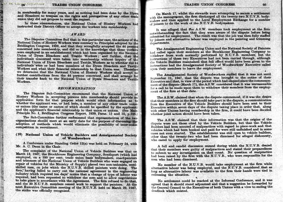 TUC Report, 1948