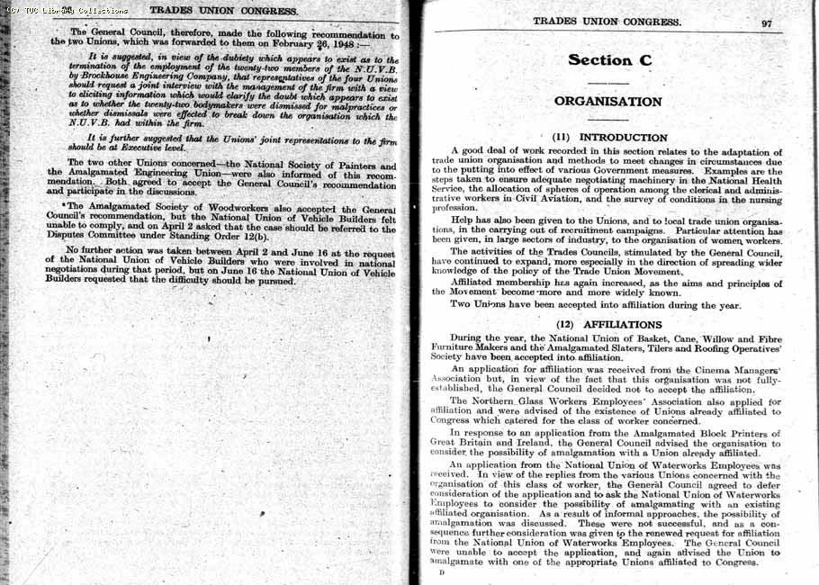 TUC Report, 1948