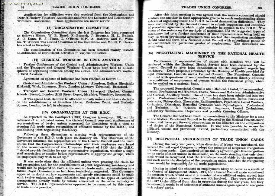 TUC Report, 1948