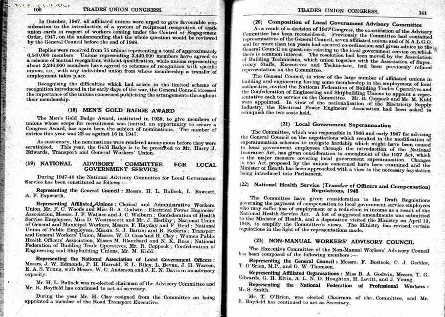 TUC Report, 1948