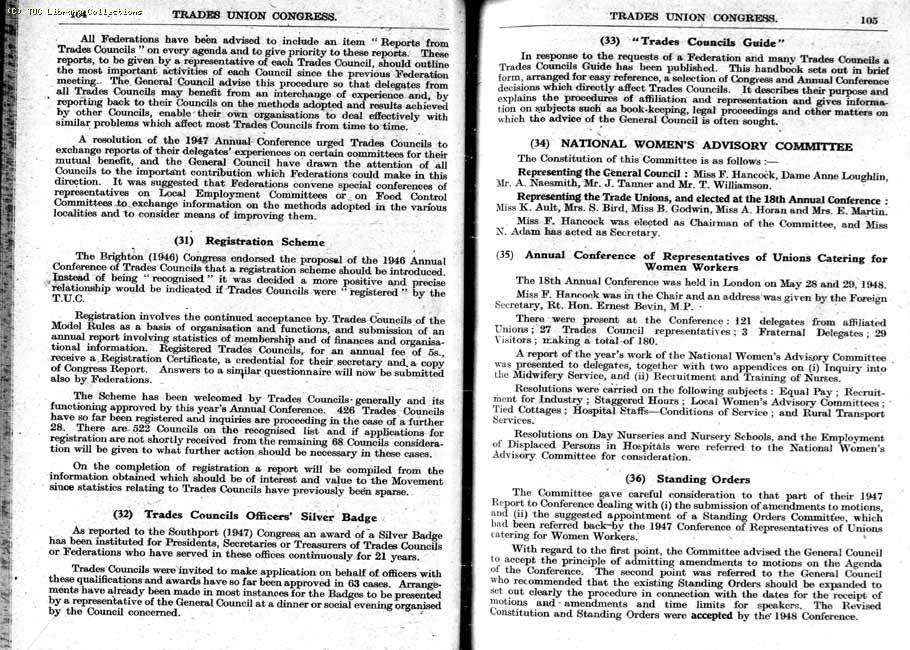 TUC Report, 1948