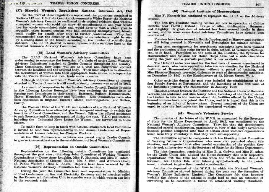 TUC Report, 1948