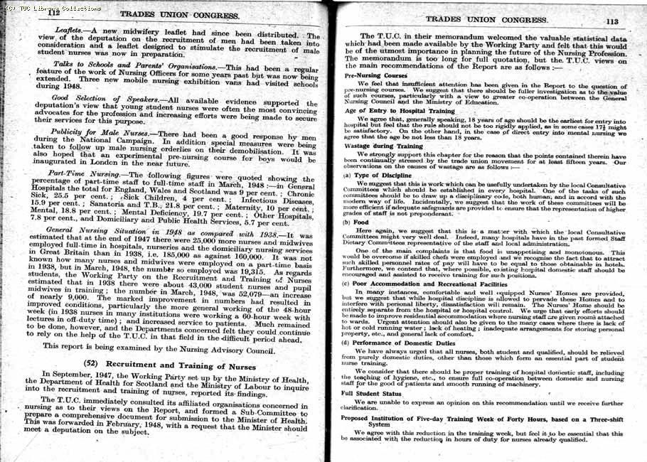 TUC Report, 1948