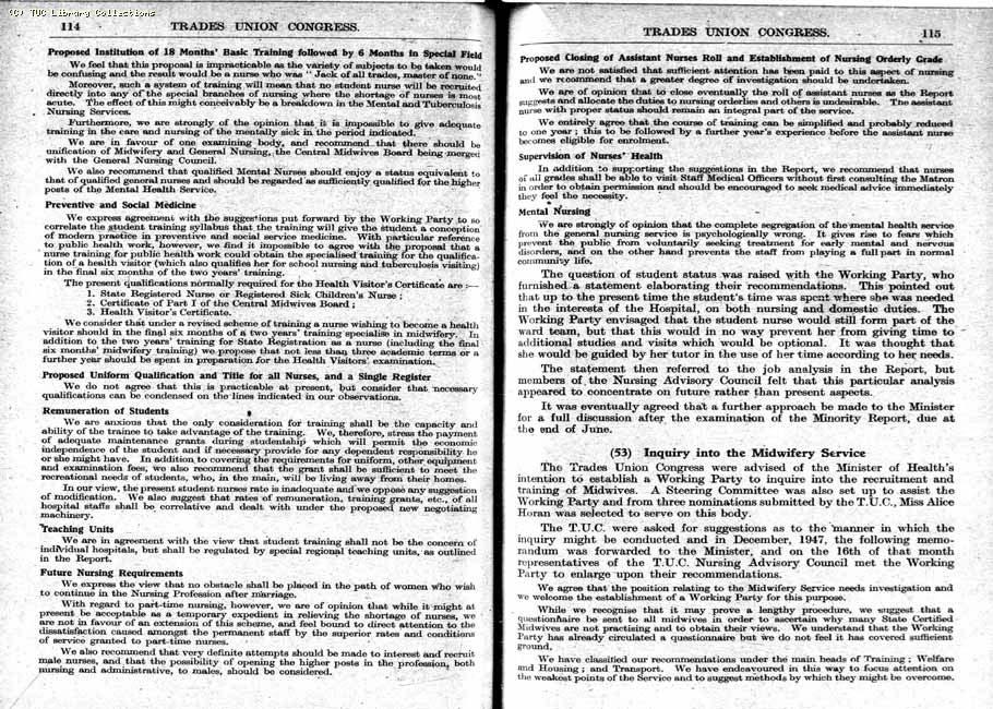 TUC Report, 1948