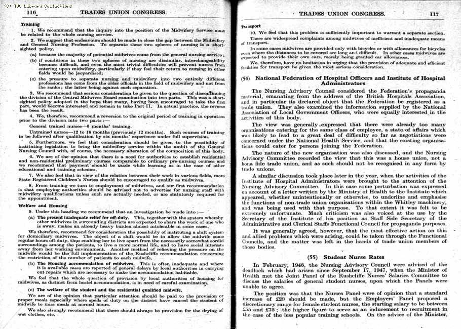 TUC Report, 1948