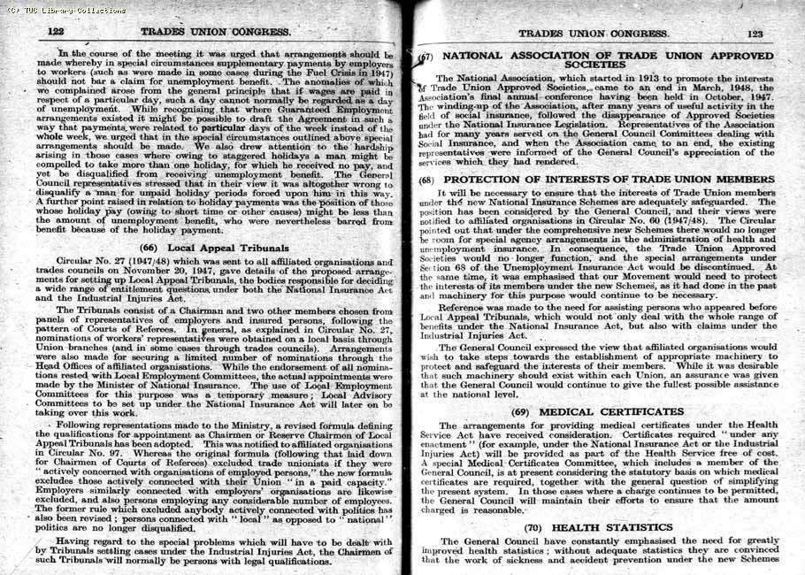 TUC Report, 1948