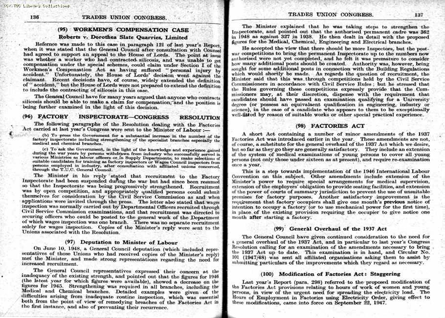 TUC Report, 1948
