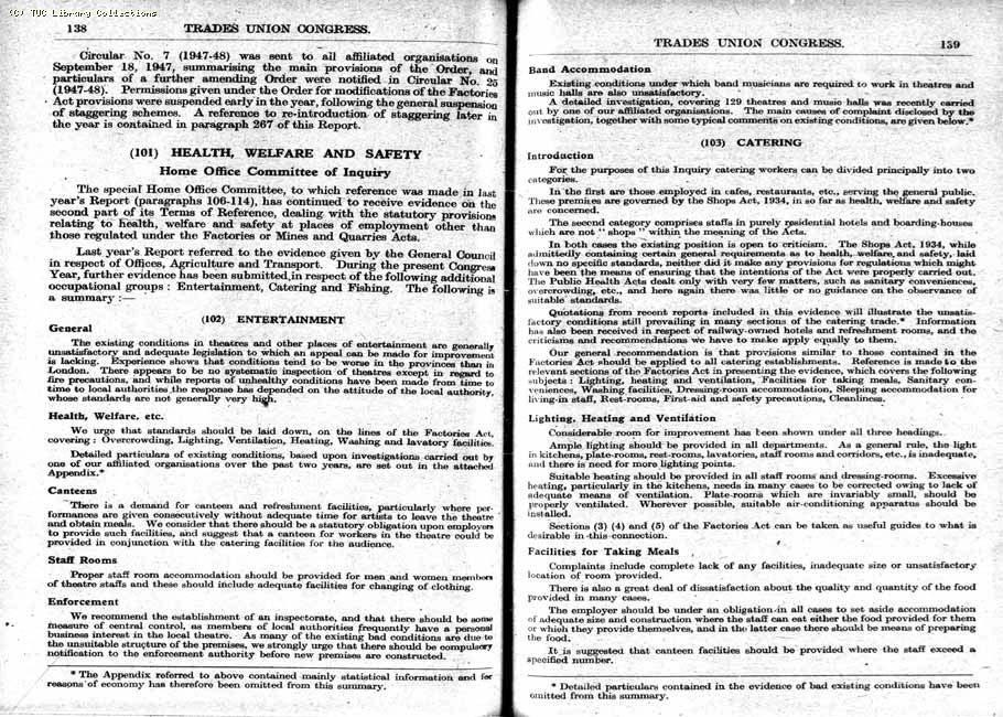 TUC Report, 1948