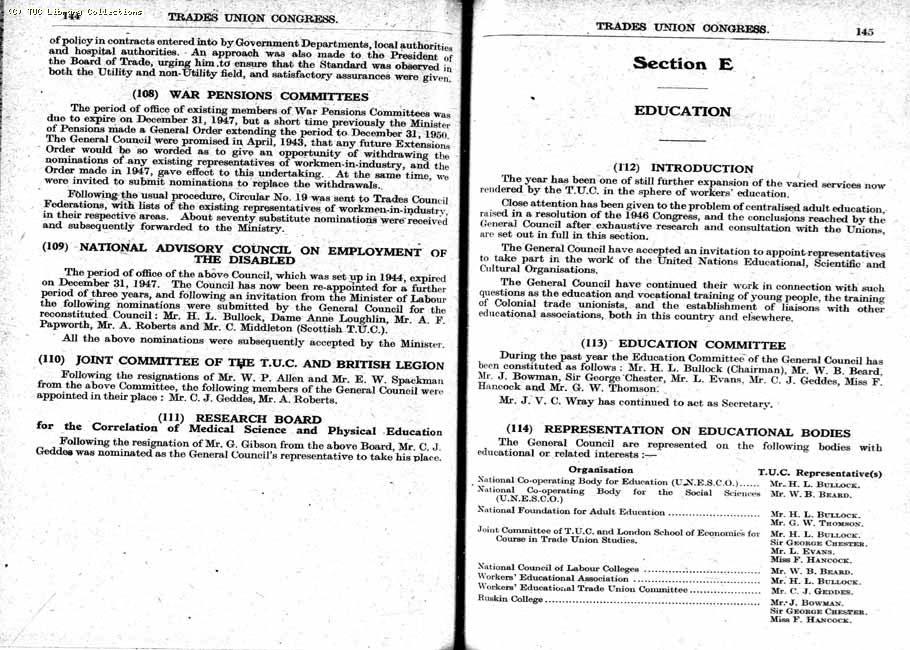 TUC Report, 1948