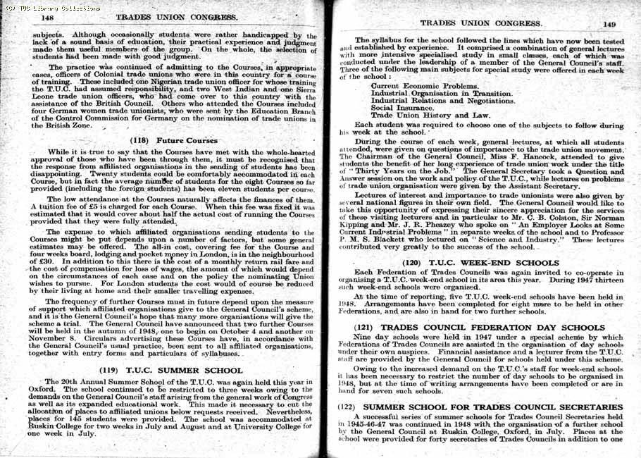 TUC Report, 1948