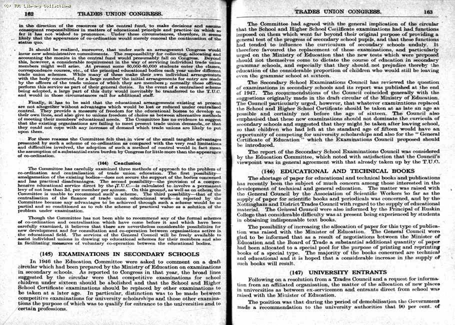 TUC Report, 1948
