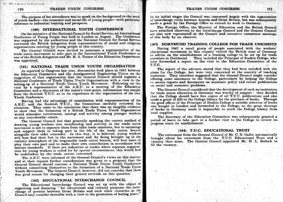 TUC Report, 1948
