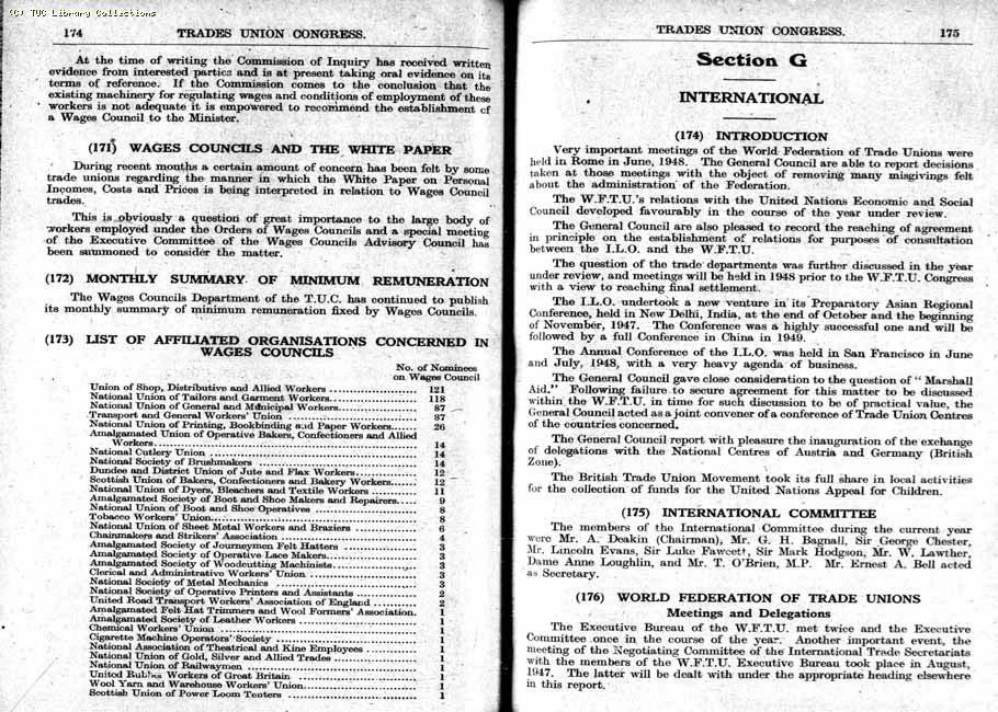 TUC Report, 1948