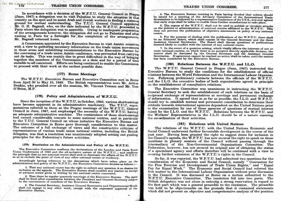 TUC Report, 1948