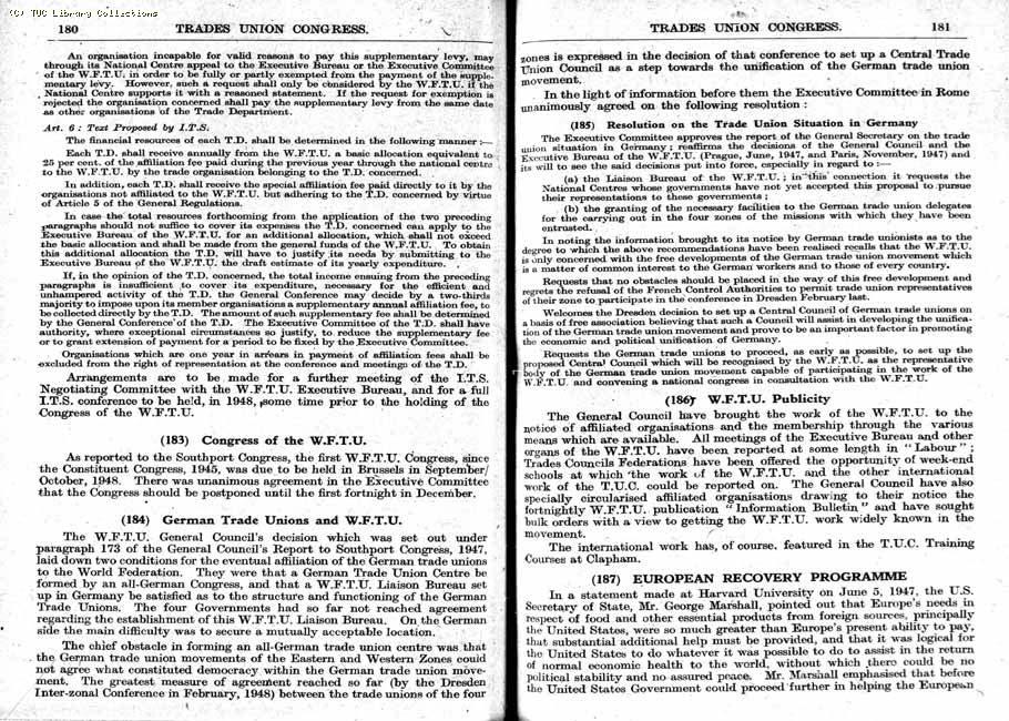 TUC Report, 1948