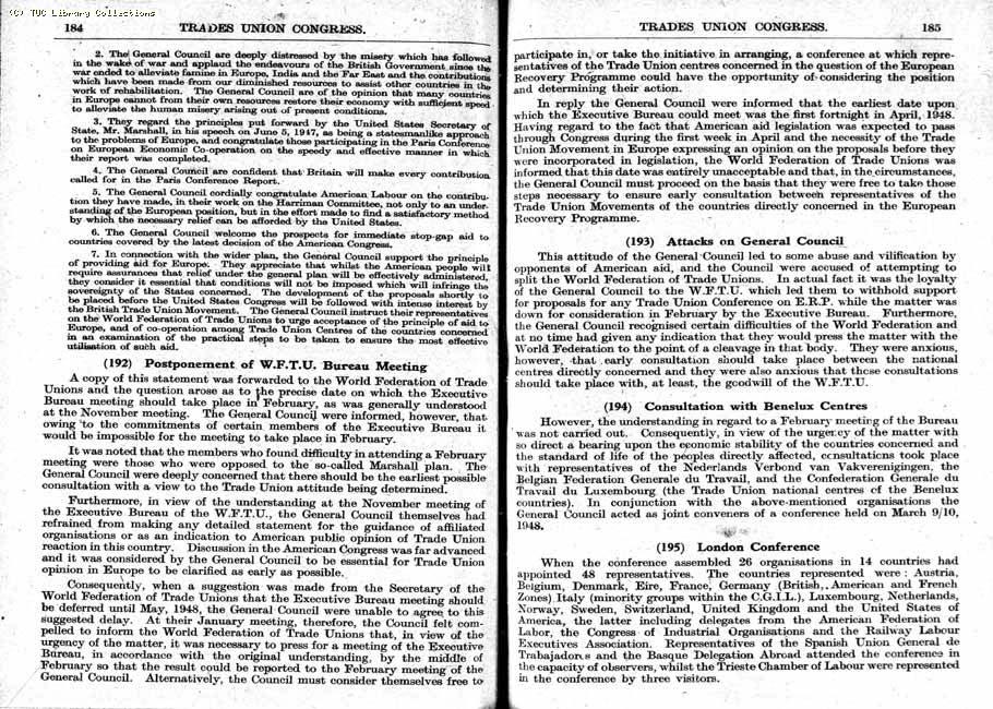 TUC Report, 1948