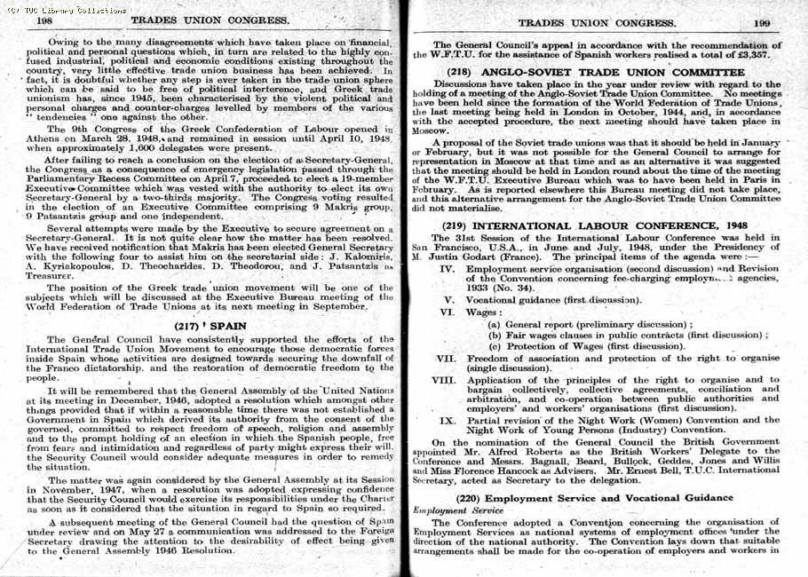 TUC Report, 1948