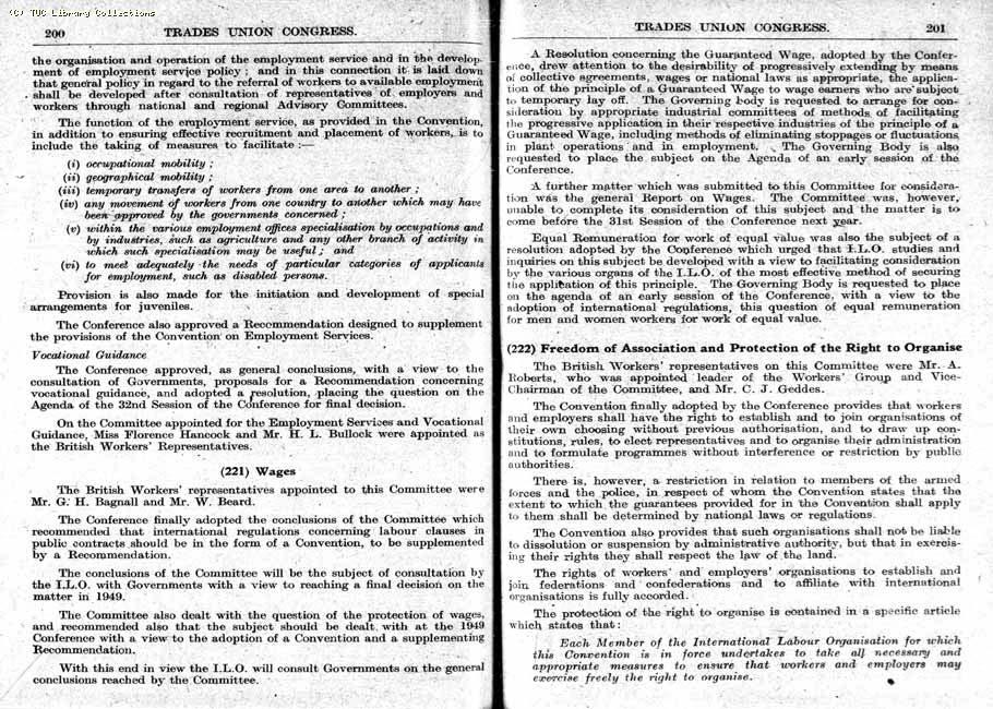 TUC Report, 1948