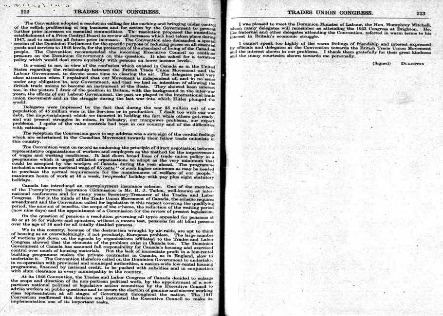 TUC Report, 1948
