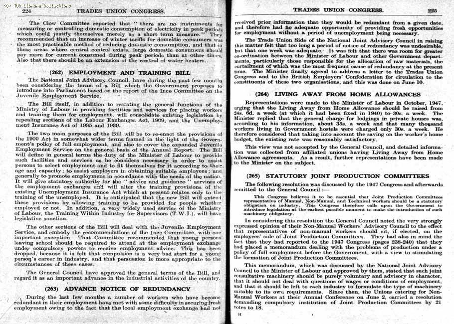 TUC Report, 1948