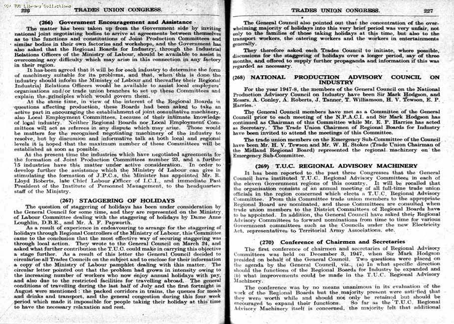 TUC Report, 1948