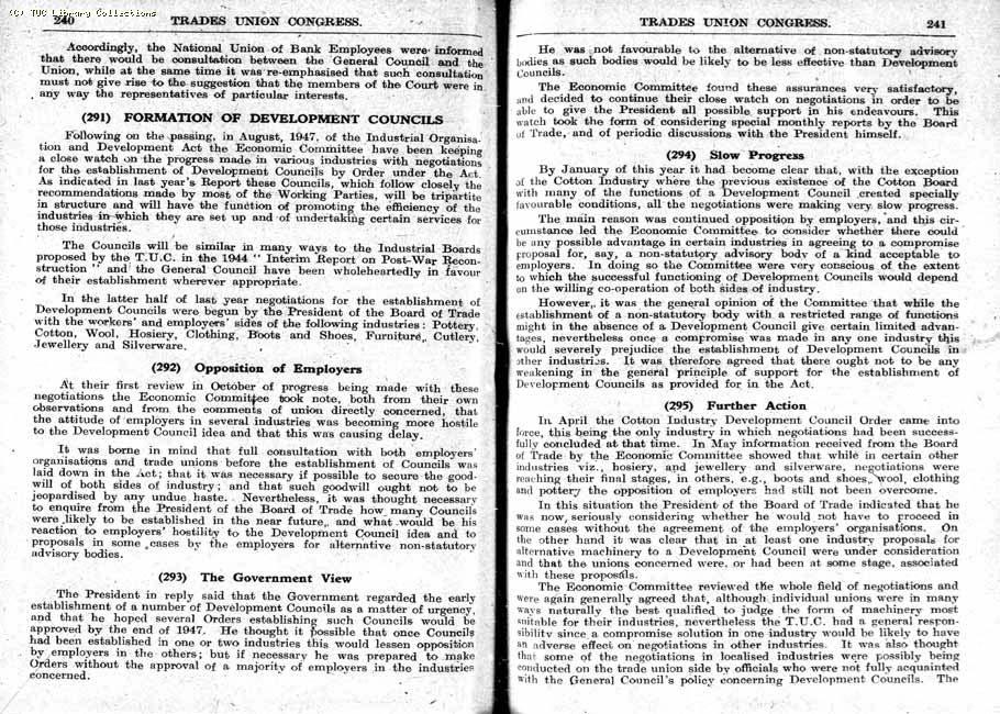 TUC Report, 1948