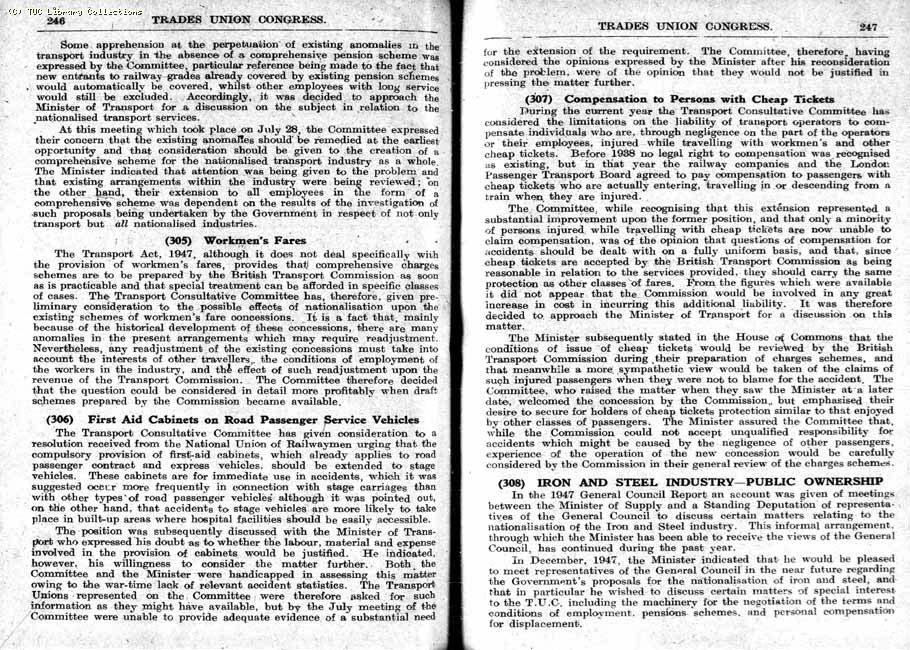 TUC Report, 1948