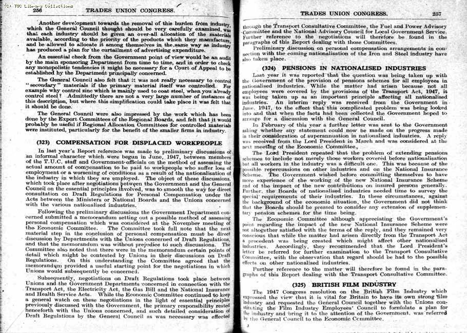 TUC Report, 1948