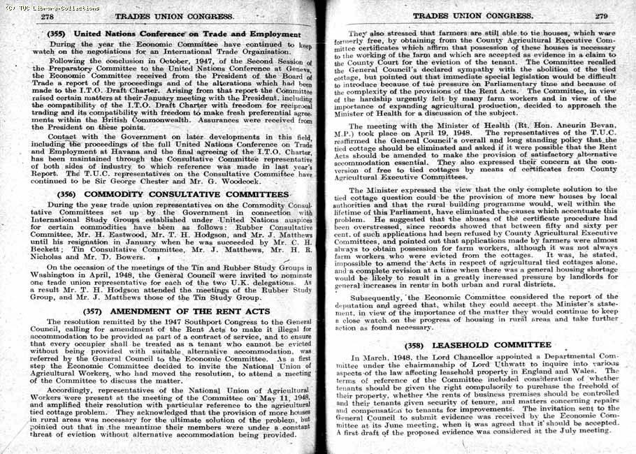 TUC Report, 1948