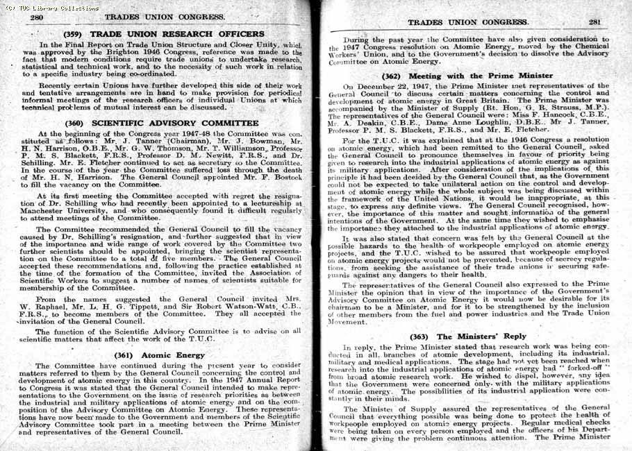 TUC Report, 1948