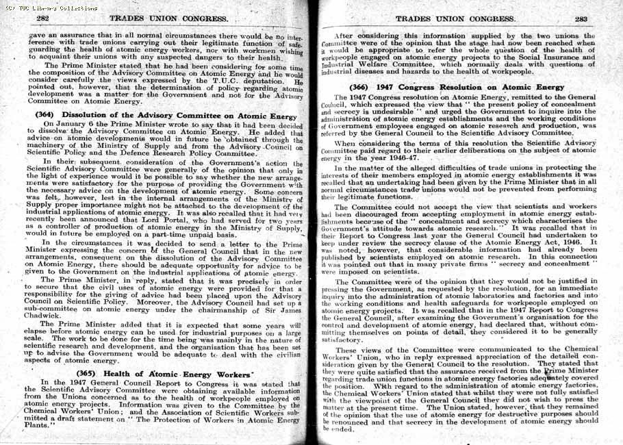 TUC Report, 1948