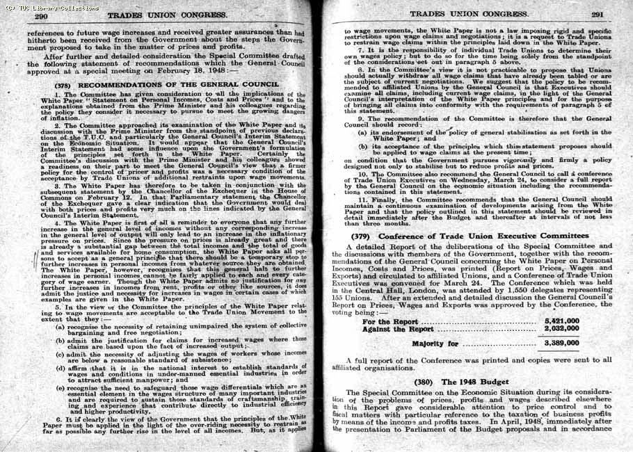 TUC Report, 1948