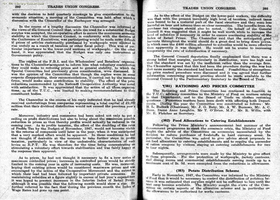 TUC Report, 1948