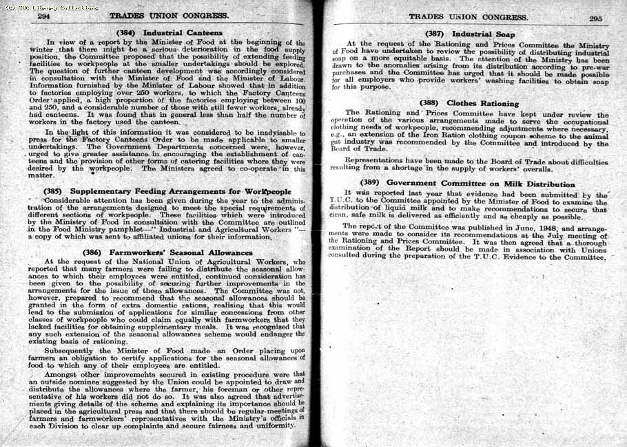 TUC Report, 1948