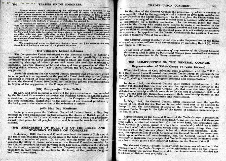 TUC Report, 1948