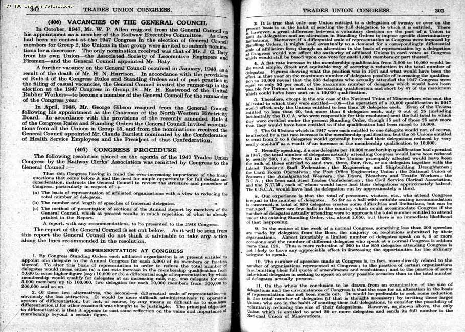 TUC Report, 1948