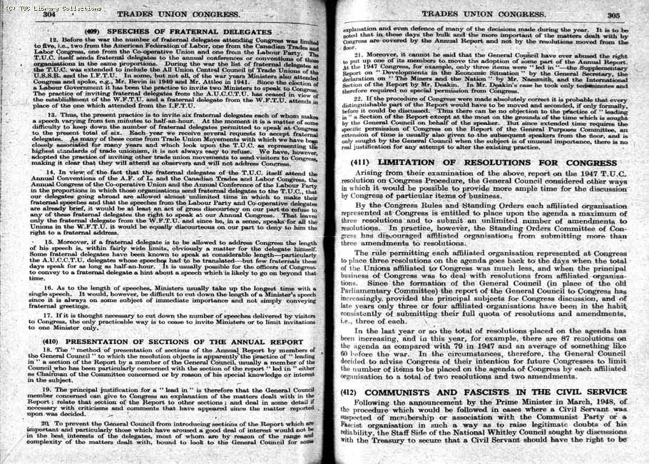 TUC Report, 1948
