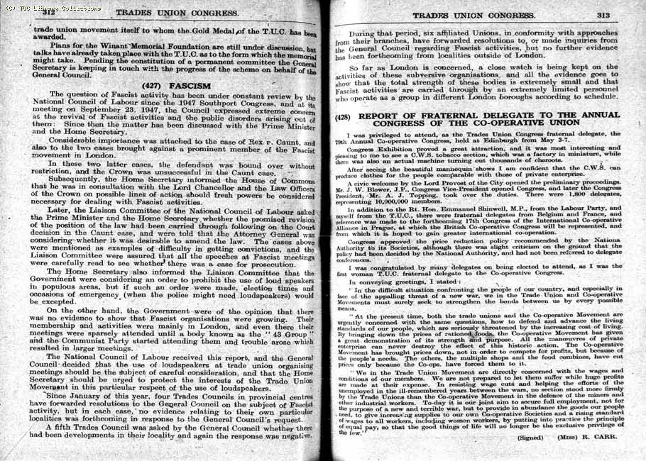 TUC Report, 1948