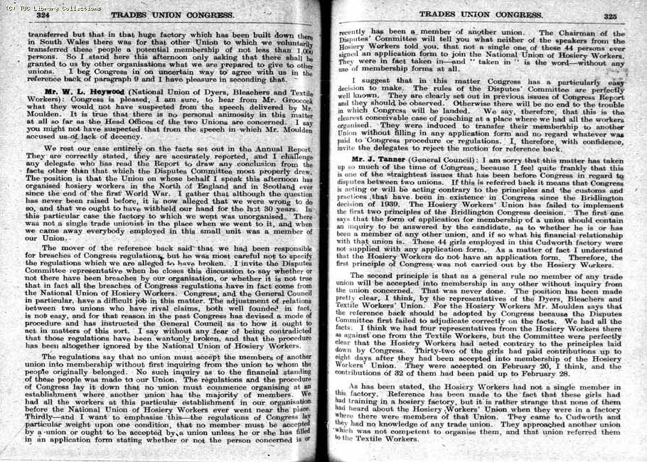 TUC Report, 1948