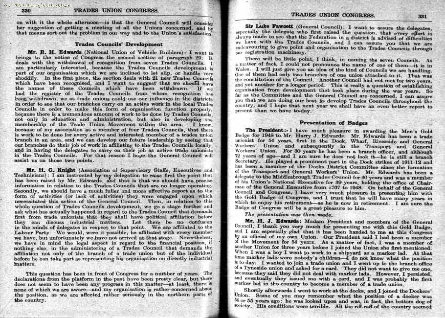 TUC Report, 1948
